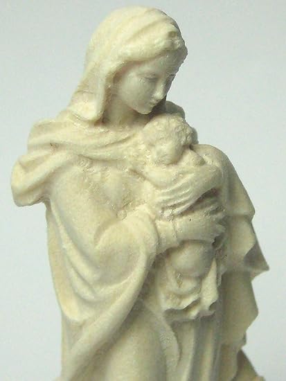 信者さん向け本物のマリアさま マリア像 マリア様 12cm 木彫り